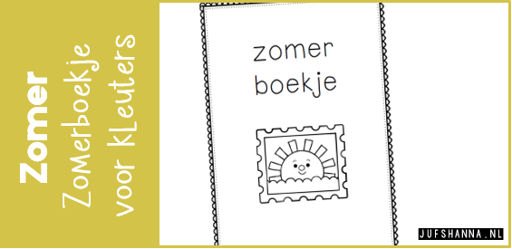 Hedendaags JufShanna.nl | Thema zomer: zomerboekje voor kleuters - Juf Shanna AQ-57