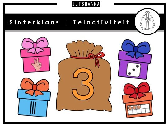 Thema Sinterklaas | Tellen met cadeautjes