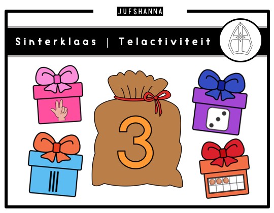 Thema Sinterklaas | Tellen met cadeautjes