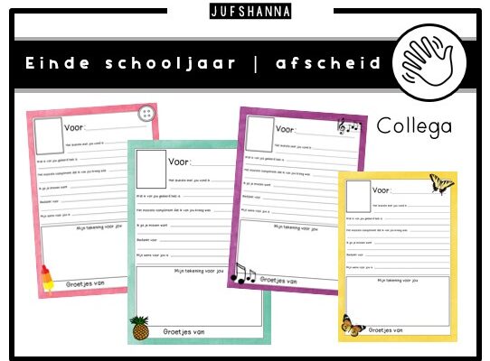 Einde schooljaar | Afscheid collega