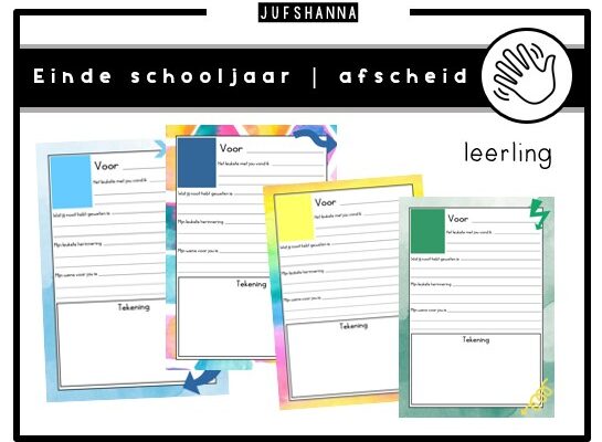 Einde schooljaar | Afscheid leerling