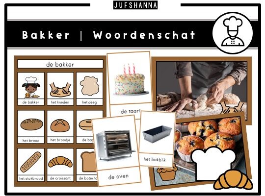 Thema bakker | Woordenschatpakket