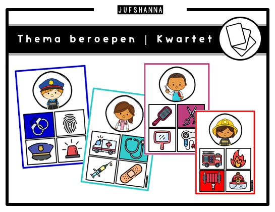 Thema beroepen | Kwartetspel