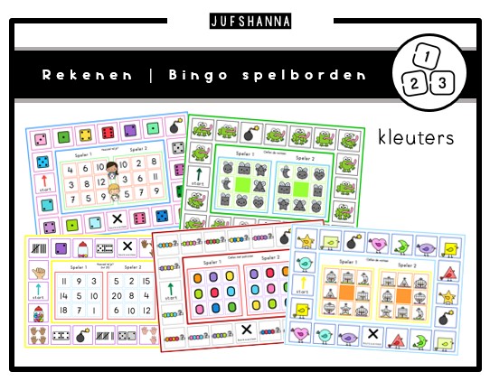Rekenen | Bingo spelborden (kleuters)