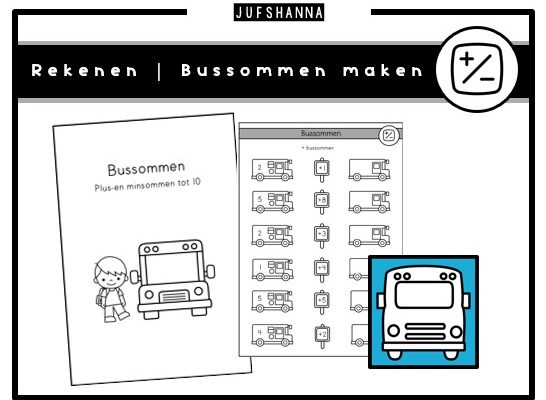 Rekenen | Bussommen maken werkbladen