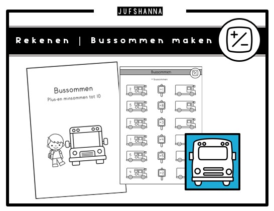 Rekenen | Bussommen maken werkbladen