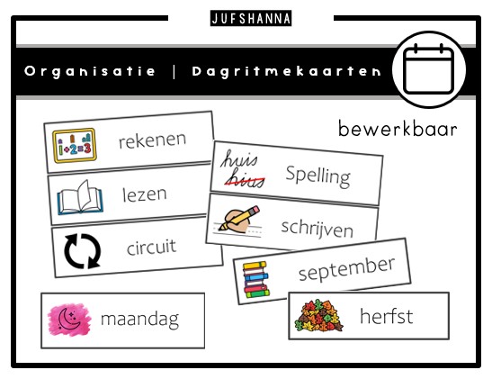 Organisatie | Dagritmekaarten