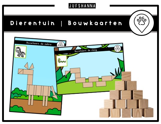 Thema dierentuin | Bouwkaarten