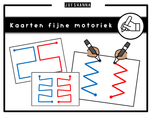 Fijne motoriek | Kaarten oefenen lateralisatie