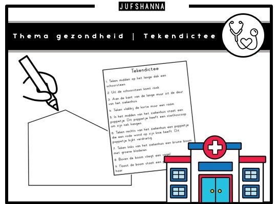 Thema gezondheid | Tekendictee