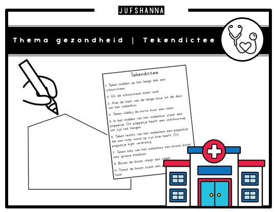 Thema gezondheid | Tekendictee