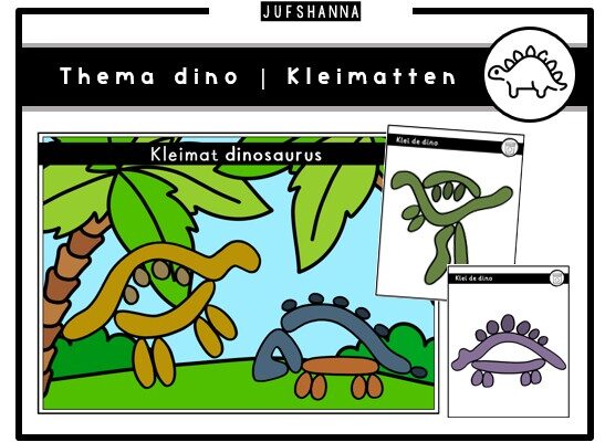 Thema dino | Kleikaarten