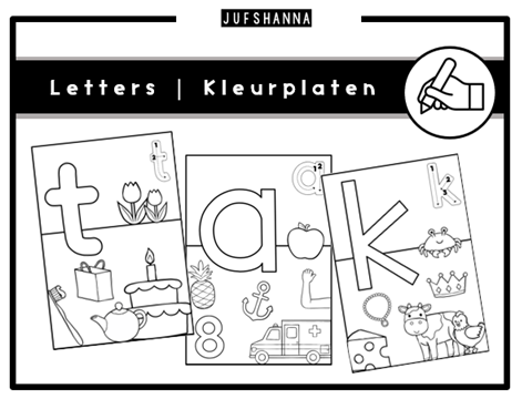 Letters | Letter kleurplaten