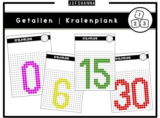 Getallen | Kralenplankvoorbeelden