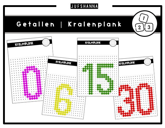 Getallen | Kralenplankvoorbeelden