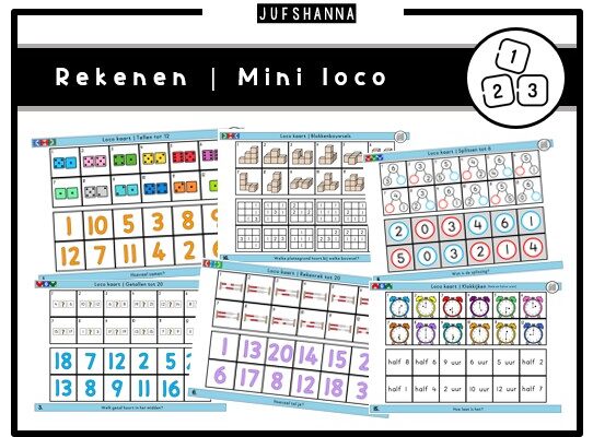 Rekenen | 20 Loco kaarten