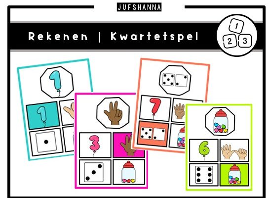 Rekenen | Kwartet getallen en getalbeelden