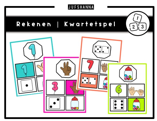 Rekenen | Kwartet getallen en getalbeelden