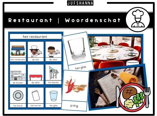 Thema restaurant | Woordenschatpakket