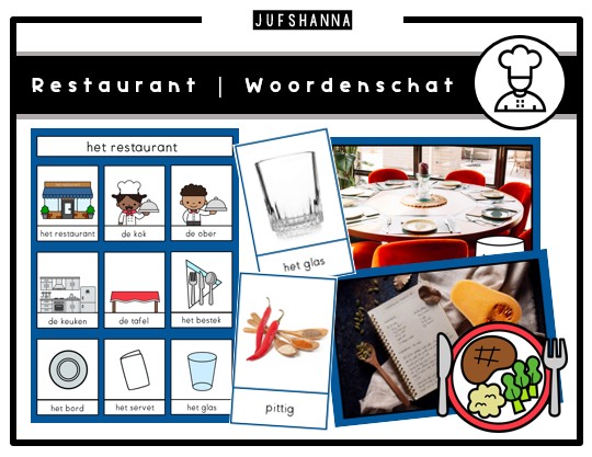 Thema restaurant | Woordenschatpakket