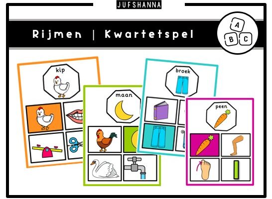 Rijmen | Kwartetspel