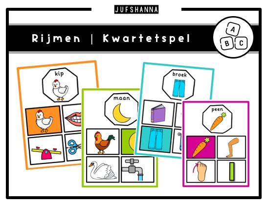 Rijmen | Kwartetspel