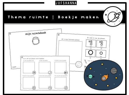 Thema ruimte | Ruimteboekje maken