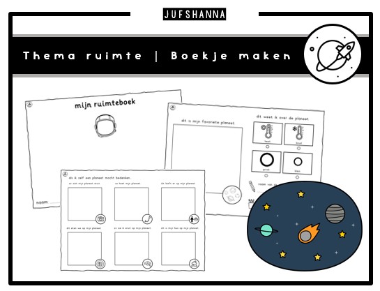 Thema ruimte | Ruimteboekje maken