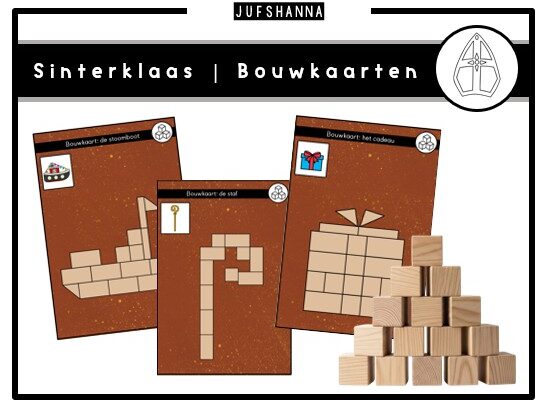 Thema Sinterklaas | 14 bouwkaarten