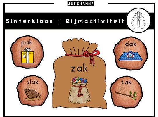 Thema Sinterklaas | Rijmen met pepernoten