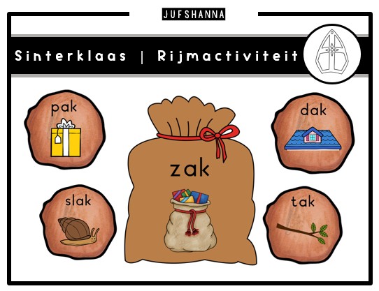 Thema Sinterklaas | Rijmen met pepernoten