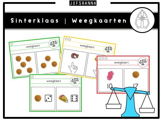 Thema Sinterklaas | Weegkaarten