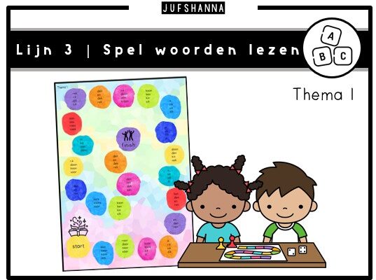 Lijn 3 | Spelbord woorden lezen