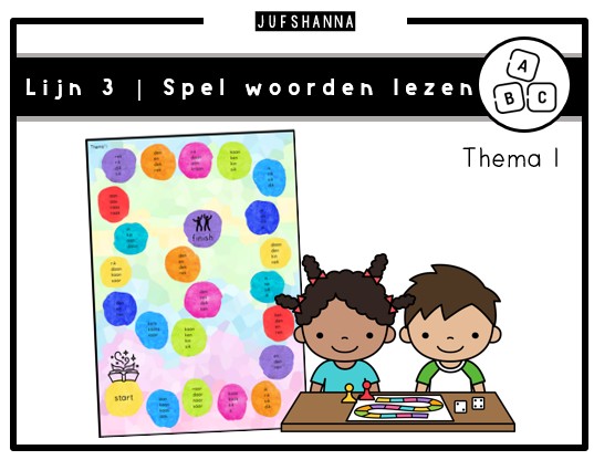 Lijn 3 | Spelbord woorden lezen