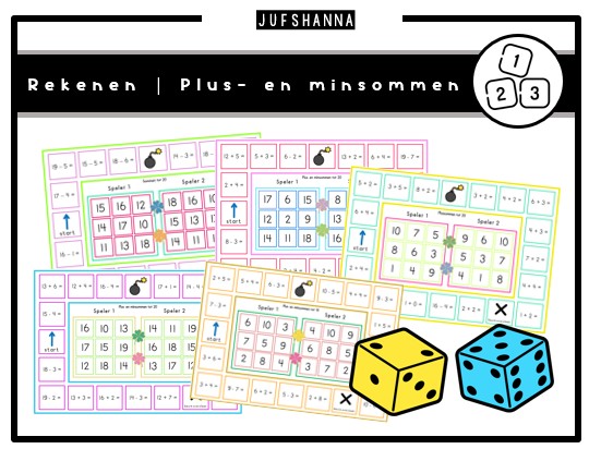 Rekenen | Bingo spelborden sommen maken