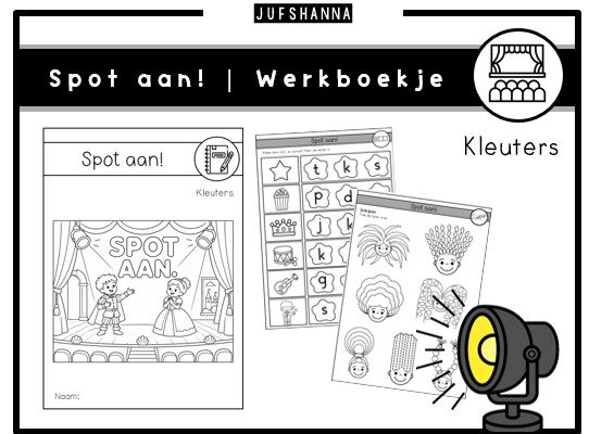 Thema Spot aan! | Werkboekje kleuters