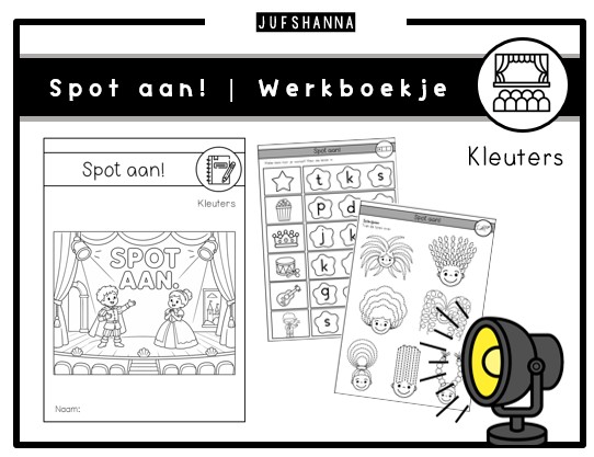 Thema Spot aan! | Werkboekje kleuters