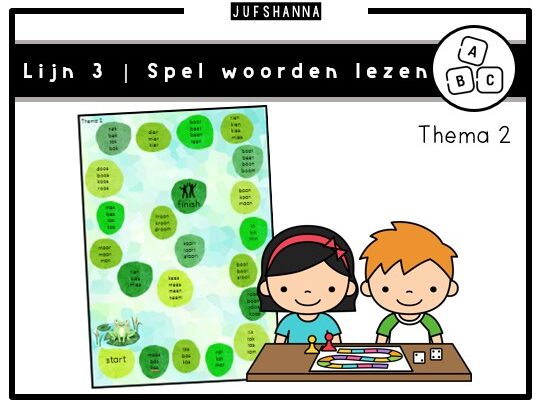 Lijn 3 | Spelbord woorden lezen
