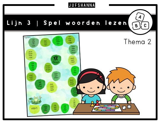 Lijn 3 | Spelbord woorden lezen