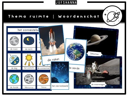 Thema ruimte | Woordenschatpakket
