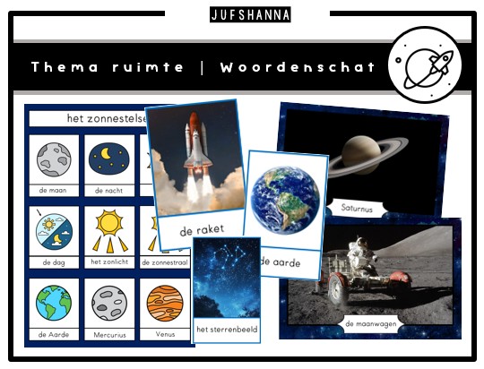 Thema ruimte | Woordenschatpakket