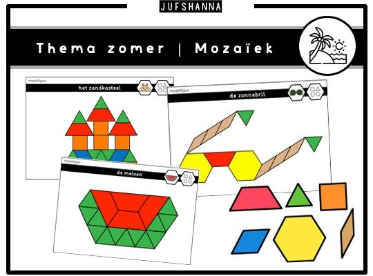 Thema zomer | Mozaïekkaarten